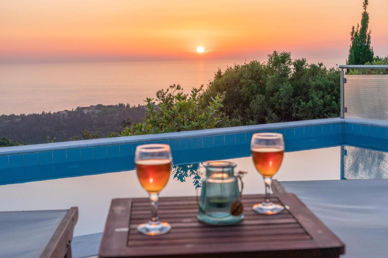 Stone Villa Eriphyle ,Private Witn Sunset View Fiskardo Exterior photo