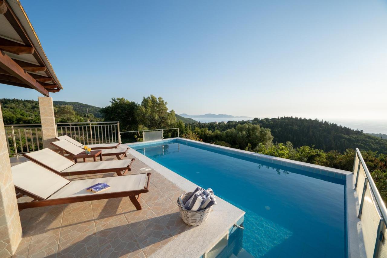 Stone Villa Eriphyle ,Private Witn Sunset View Fiskardo Exterior photo